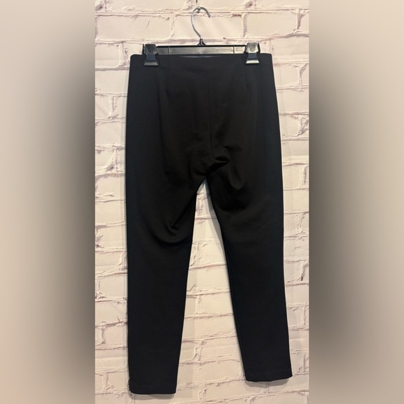Eileen Fisher black pull-on ponte ankle-zip leggings size XS - Picture 2 of 5